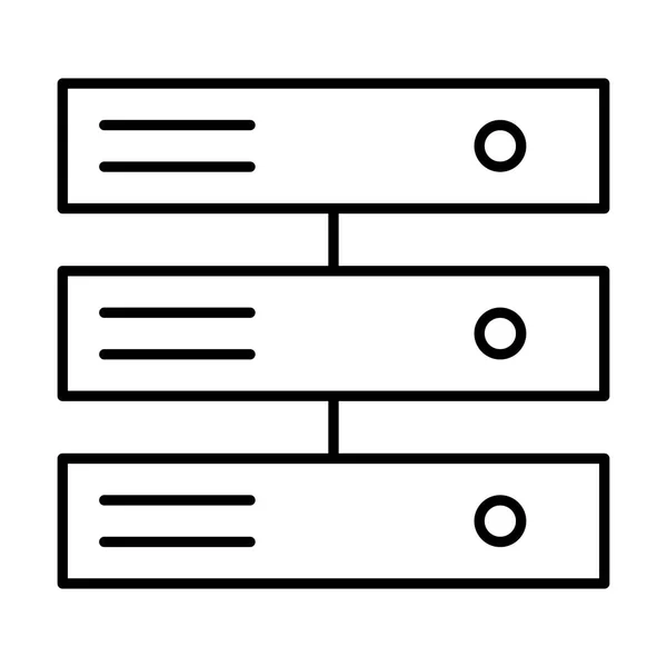 服务器工作办公室业务图标 矢量说明 — 图库矢量图片