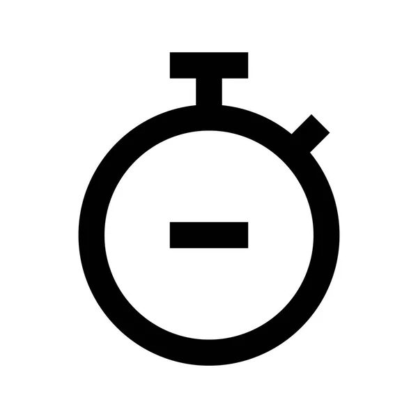 Ikona Zegara Białym Tle Ilustracja Wektora — Wektor stockowy
