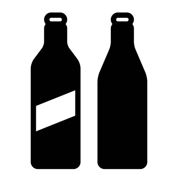 Fles Pictogram Vector Illustratie — Stockvector