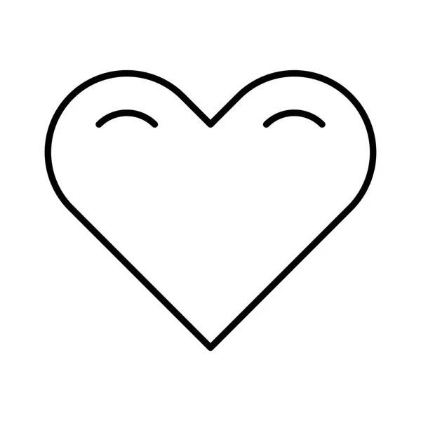 Corazón Icono Amor Vector — Archivo Imágenes Vectoriales
