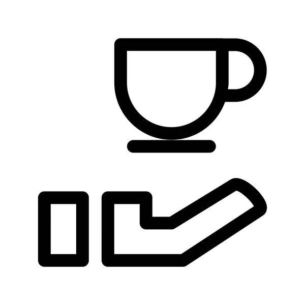 Icono Del Café Ilustración Vectorial — Vector de stock