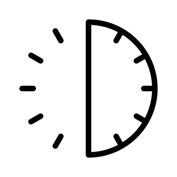 Icône Half Time Sur Fond Blanc Illustration Vectorielle — Image vectorielle