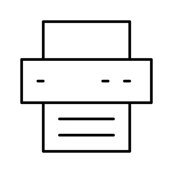 Ikona Tiskárny Vektorová Ilustrace — Stockový vektor