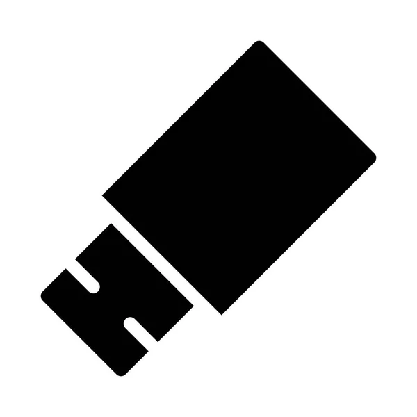 Usb Flash Icono Almacenamiento Ilustración Vectores — Vector de stock