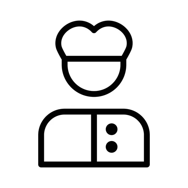 Cook Chef Icon Vector Illustration — Stock Vector