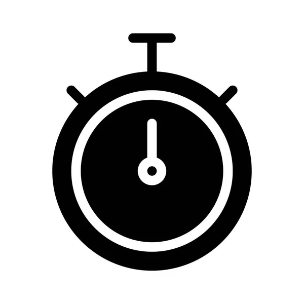 Icono Tiempo Sobre Fondo Blanco Ilustración Vectorial — Vector de stock