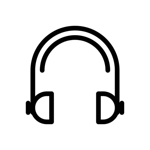 Icono Auriculares Ilustración Vectorial — Vector de stock