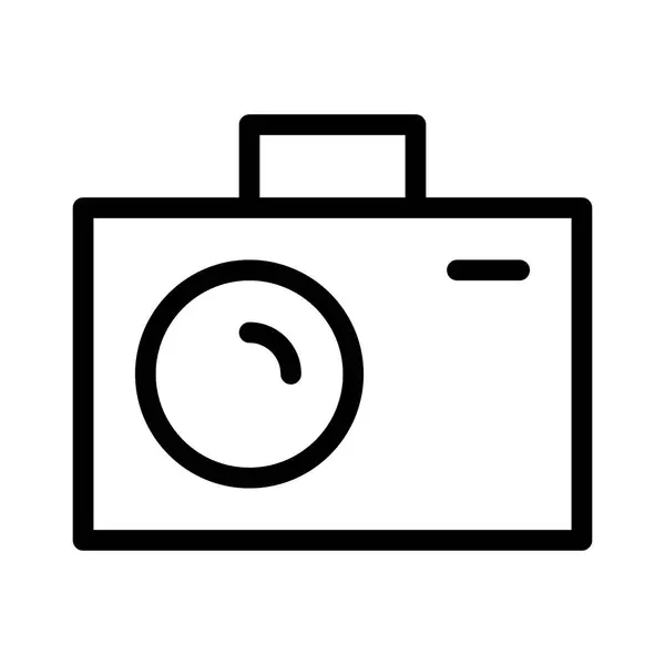 Foto Kamera Symbol Vektorillustration — Stockvektor