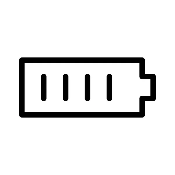 Batterij Pictogram Vector Illustratie — Stockvector