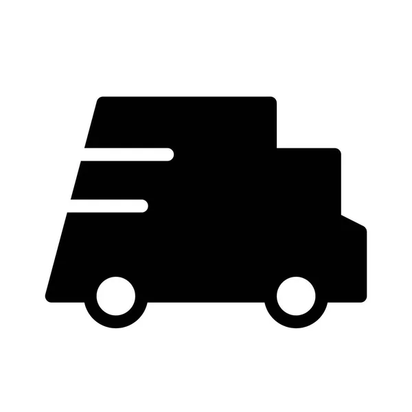 Express Logistics Icona Camion Vettore — Vettoriale Stock