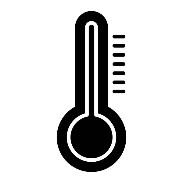 Thermometer Pictogram Witte Achtergrond Vector Illustratie — Stockvector