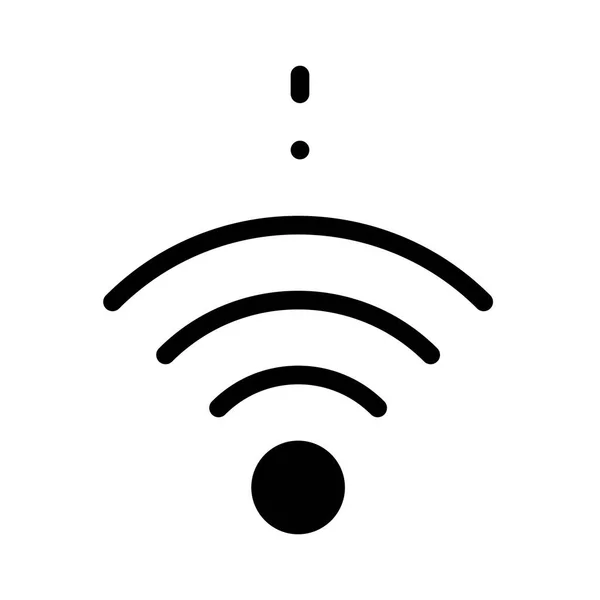Icono Wifi Sobre Fondo Blanco Ilustración Vectorial — Archivo Imágenes Vectoriales