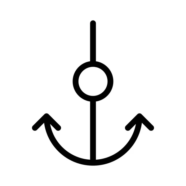 Anchor Harbor Icon Vector Illustration — 스톡 벡터