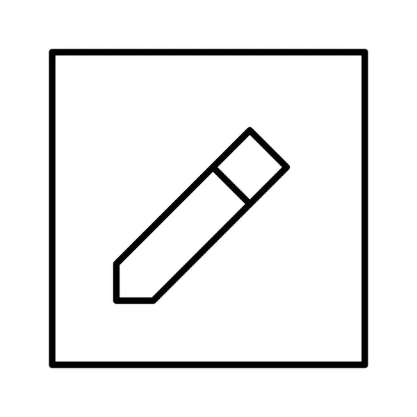 Edit Note Pencil Icon Vector Illustration — Stock Vector