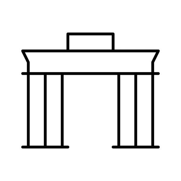 Brandenburger Tor Icoon Vectorafbeelding — Stockvector