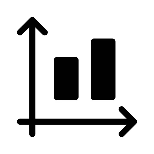 Icône Diagramme Barres Illustration Vectorielle — Image vectorielle