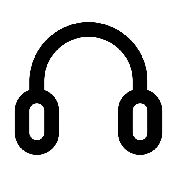Ikona Słuchawek Ilustracja Wektora — Wektor stockowy
