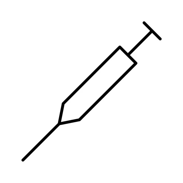 Injectiespuit Icoon Vectorafbeelding — Stockvector