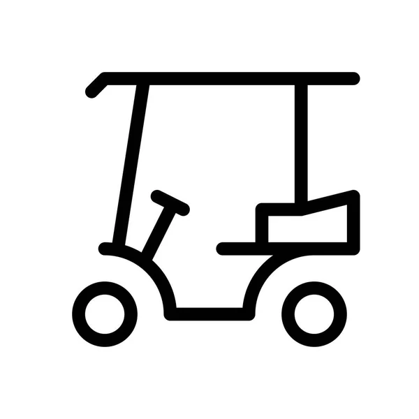 Golf Caddy Ikon Vektor Illusztráció — Stock Vector