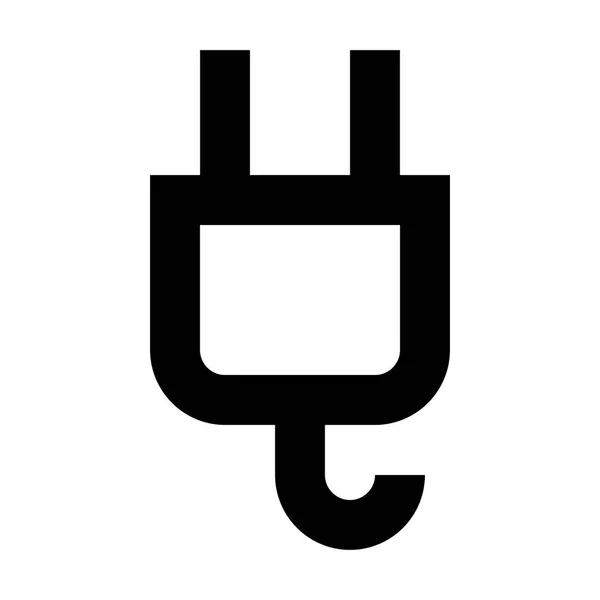 Power Plug Pictogram Vector Illustratie — Stockvector