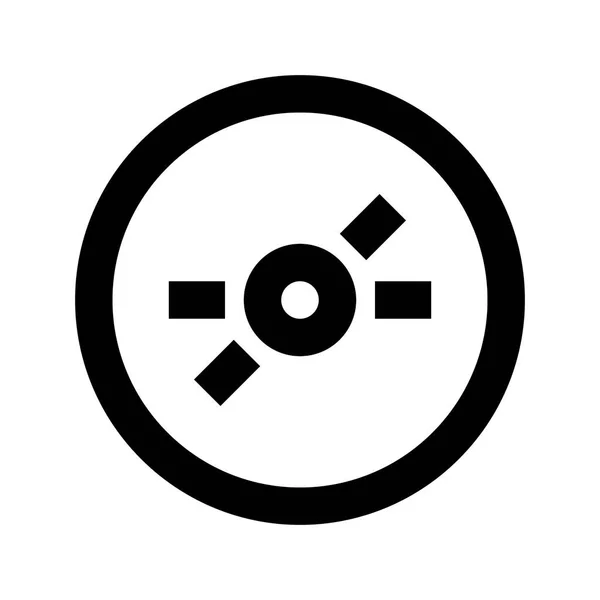 Disc Symbol Vektor Illustration — Stockvektor