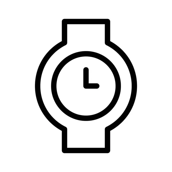 Icône Montre Bracelet Sur Fond Blanc Illustration Vectorielle — Image vectorielle
