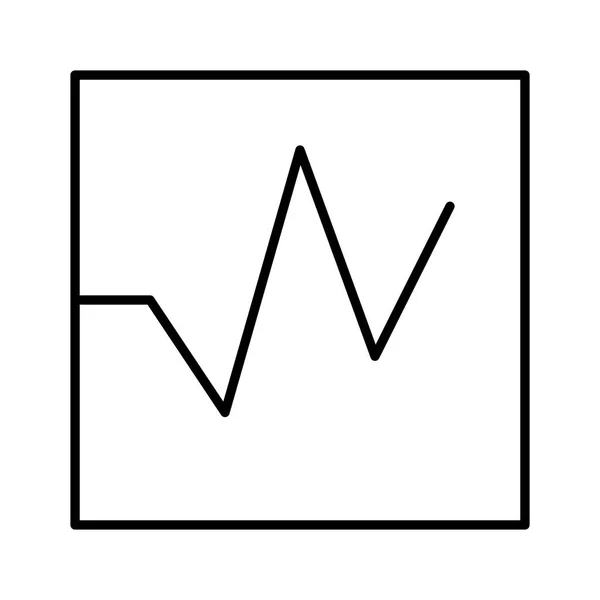 Icône Interface Statistiques Sur Fond Blanc Illustration Vectorielle — Image vectorielle