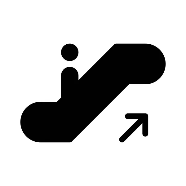 Escalator Icon Vector Illustration — Stock Vector