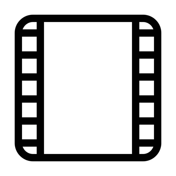 Filmstrip Media Icoon Vectorillustratie — Stockvector