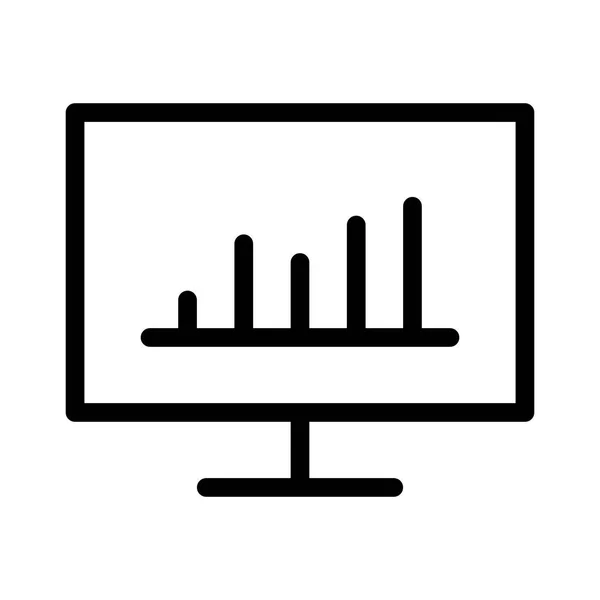 Icône Analyse Statistique Illustration Vectorielle — Image vectorielle