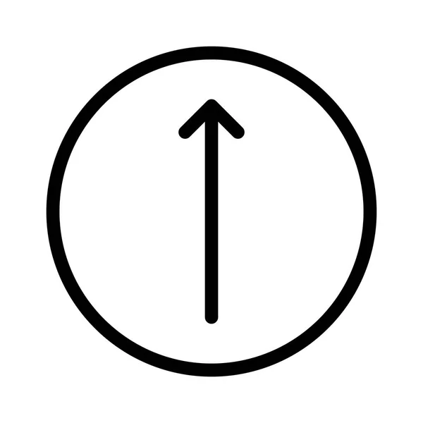 Thin Arrow Icon Vektorabbildung — Stockvektor