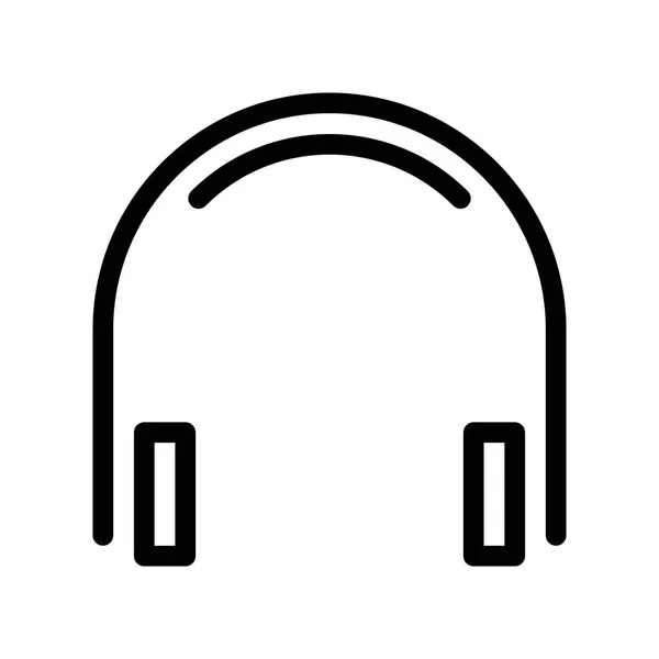 Ikona Słuchawek Ilustracja Wektora — Wektor stockowy