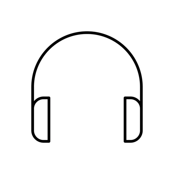 Headphones Icon Vector Illustration — Stock Vector