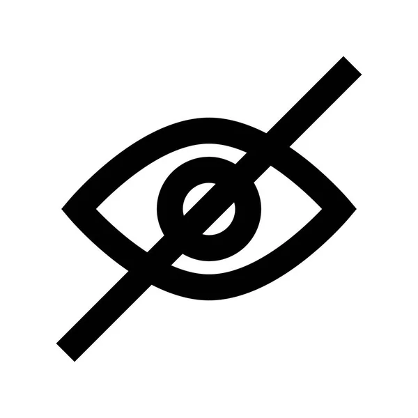 Eye Watch Hide Unsichtbares Symbol Vektor — Stockvektor