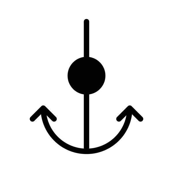 Anchor Harbor Icon Vector Illustration — 스톡 벡터