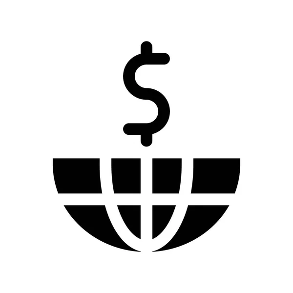 Rezerwacja Waluta Dolar Ikona Wektor Ilustracja — Wektor stockowy