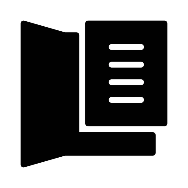 Ikon Folder Pada Latar Belakang Putih Ilustrasi Vektor - Stok Vektor