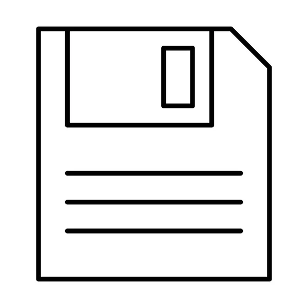 Значок Floppy Computer Векторная Иллюстрация — стоковый вектор