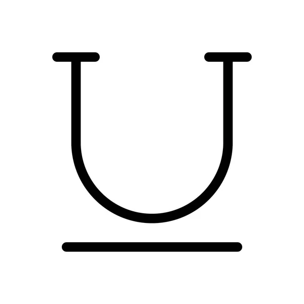 Symbol Unterstreichen Vektor Illustrieren — Stockvektor