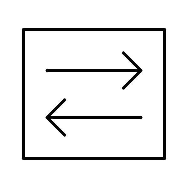 Synchronisieren Pfeile Symbol Vektorillustration — Stockvektor