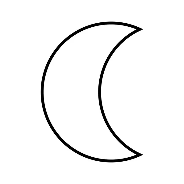 Луна Астрологія Ікона Векторна Ілюстрація — стоковий вектор