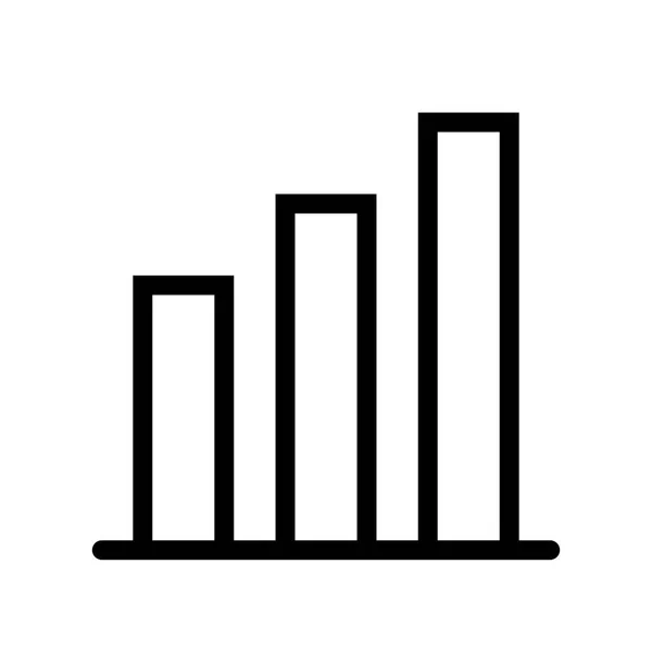 Staafdiagram Pictogram Vector Illustratie — Stockvector