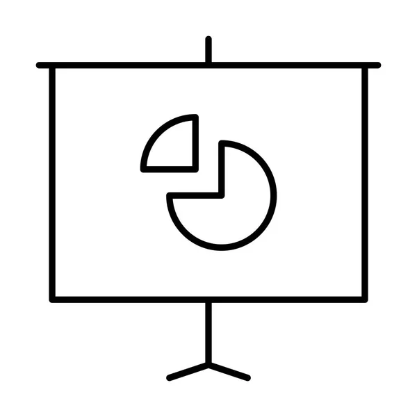 Icono Gráfico Circular Ilustración Vectorial — Vector de stock