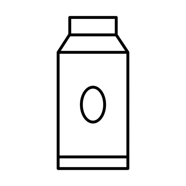 牛奶盒厨房图标 矢量插图 — 图库矢量图片