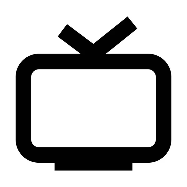 Television Icon Vector Illustration — Stock Vector