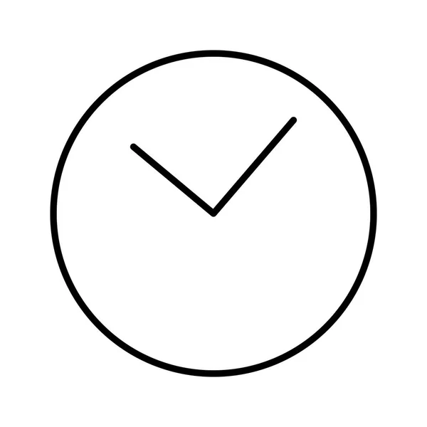 Reloj Tiempo Icono Sobre Fondo Blanco Vector Ilustración — Archivo Imágenes Vectoriales