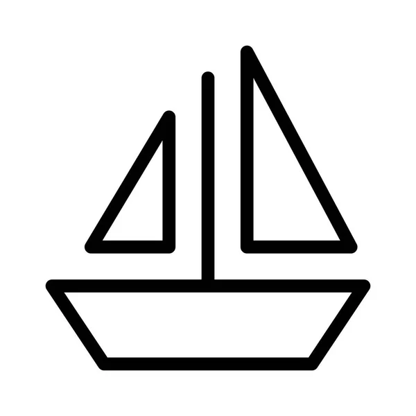 船のアイコンベクトルイラスト — ストックベクタ