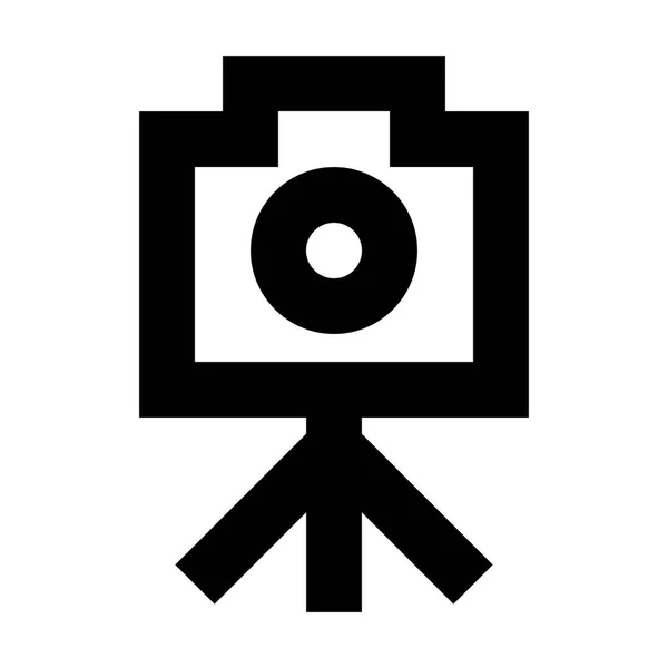 Icono Cámara Fotográfica Ilustración Vectorial — Vector de stock