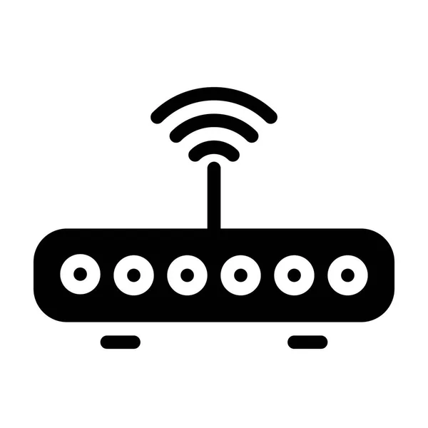 Icono Del Router Sobre Fondo Blanco Ilustración Vectorial — Vector de stock