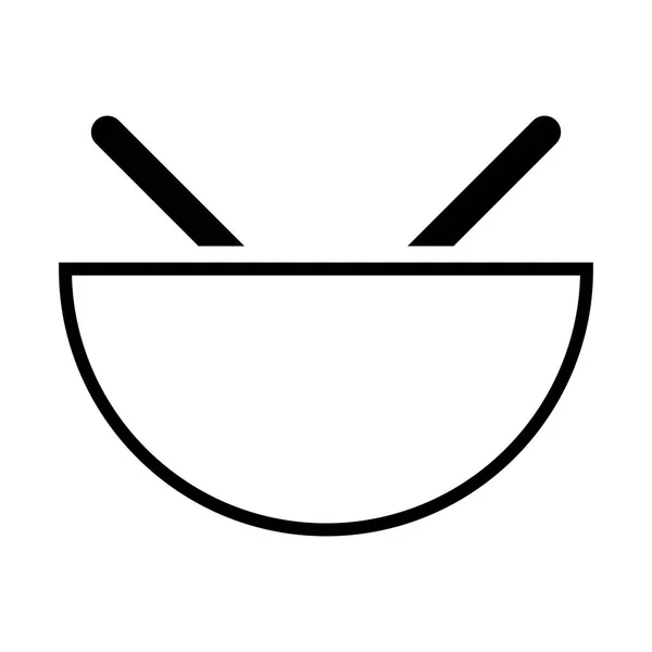 Asian Food Icon Vector Illustration — Stock Vector